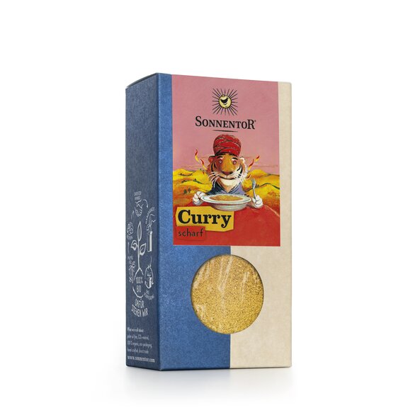 Curry scharf bio 50 g, Packung