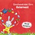 Fruchtige Ostern Tee mit Illustration eines Hasen, der mit Ostereiern jongliert. Text: „Geschenkidee fürs Osternest“, „Milde Rezeptur“
