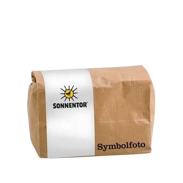 Foto einer braunen Großpackung Koriander ganz.